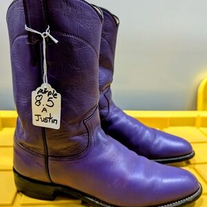 Justin Boots Purple Women's Shoes